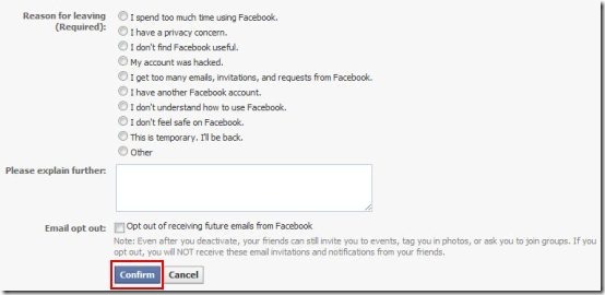 how to delete facebook account 2