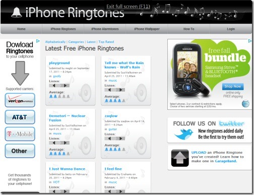 iPhone Ringtones