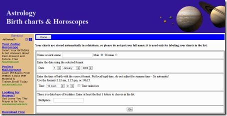 Astrology Birth Charts & horoscopes