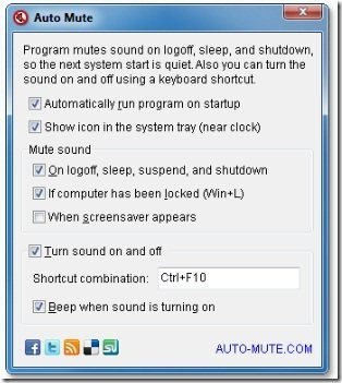 Auto Mute Window