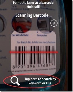 Barcode Scanner Search