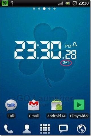 LCD Clock feature