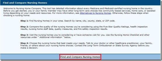 Compare nursing homes
