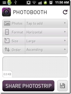 Photobooth Interface