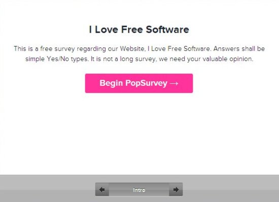 Online Survey Creator Pop Survey