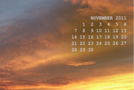 desktop wallpaper calendar November wC