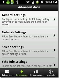 Easy Battery Saver Advanced Mode