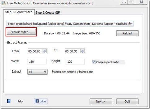 Free video to GIF converter002
