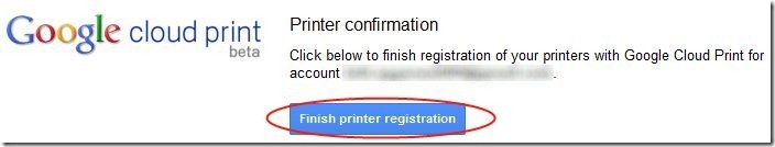 Google Cloud Print Finish option