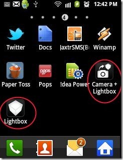 Lightbox Photos camera icon