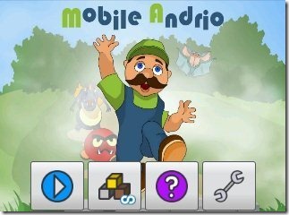 Mobile Andrio home page