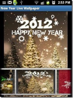New Year Live Wallpaper App backgrounds