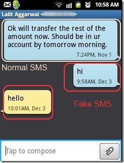 SMS Faker Main SMS App