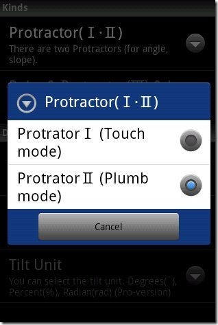 Smart Protractor mode