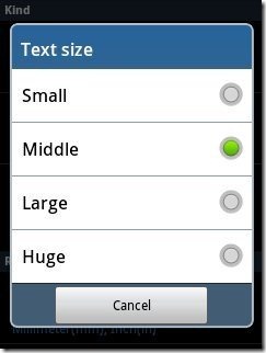 Smart Ruler Text Size