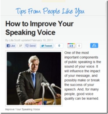 Improve Voice eHow