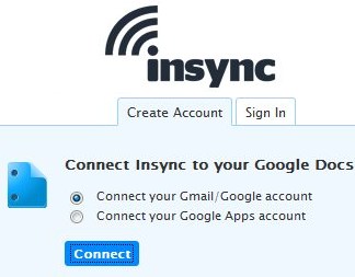 insync account authorize