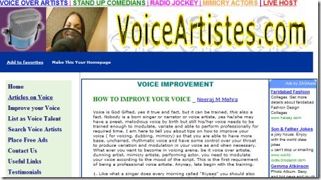 Improve Voice voiceartistes