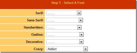 3D Text Maker Font Type