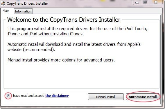 CopyTrans Driver Setup