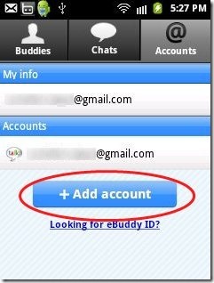 GTalk Add Accounts