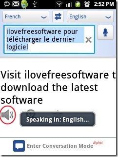 Google Translate Speaks