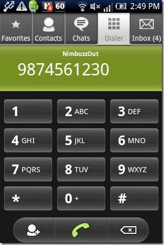 Nimbuzz Dialer