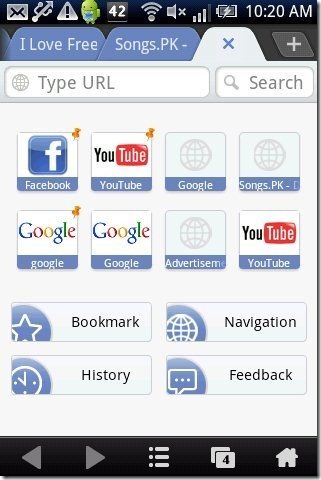 Ninesky Browser Shortcut