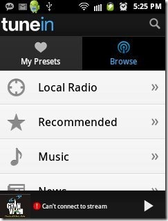 Tunein Radio App