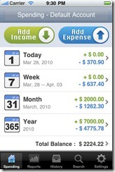 iPhone Expense Manager 