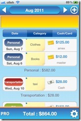 iPhone Expense Manager 3
