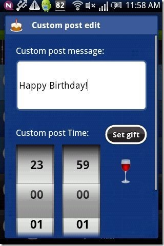 Birthday Scheduler App Gift Post