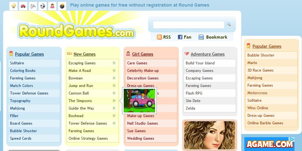 Play free games online without downloading at RoundGames