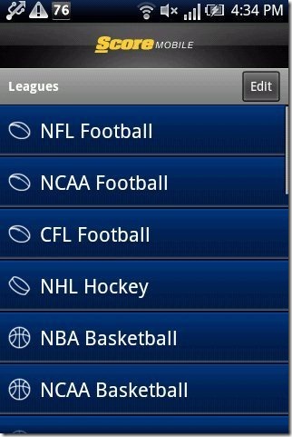 ScoreMobile Leagues