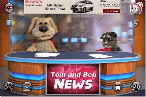 Talking Tom & Ben News Falling chair