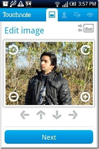 Touchnote Postcards App photo upload