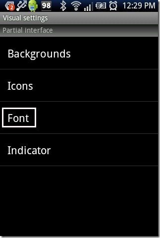 Android Font Option