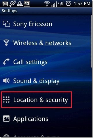 Android Setting Security