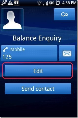 Contact option