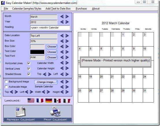 Free Calendar Software Professional