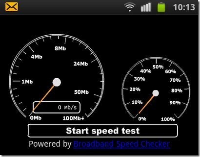 Internet Speed Test App Start Speed