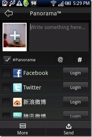Panorama App Share