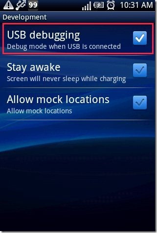 USB Debugging