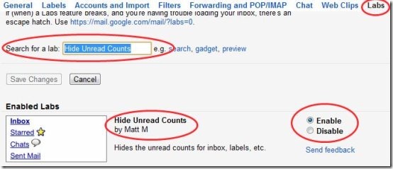 Unread Counts In Gmail