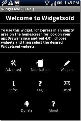 Widgetsoid2.X App