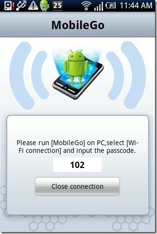 Wondershare MobileGo App Passcode