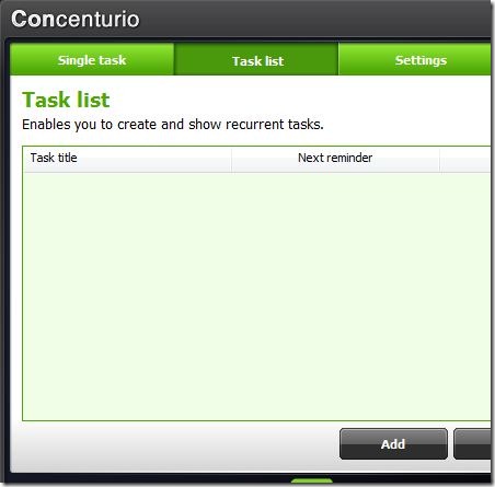 Concenturio Task List