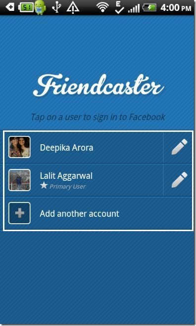 FriendCaster App