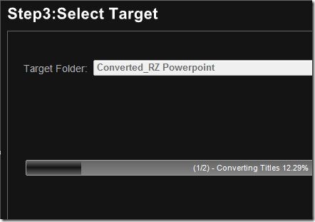 RZ PowerPoint Converter Converting