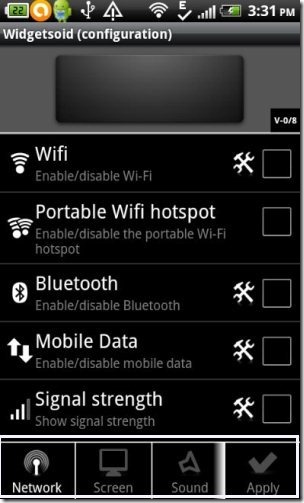 Widgetsoid2.X Configuration